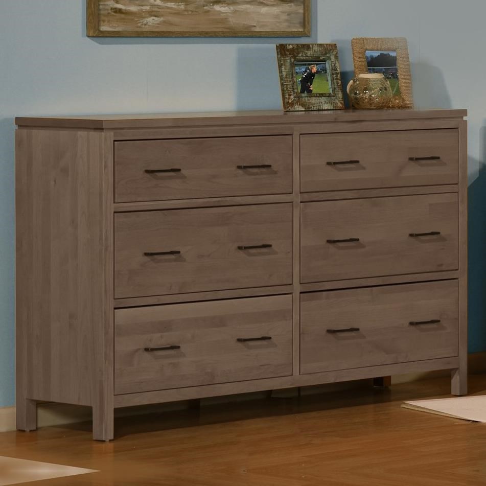 Archbold Furniture 2 West 6306 6 Drawer Dresser with 2 Blanket Drawers